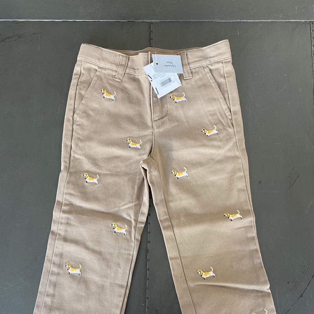 Janie and Jack Embroidered Dog Pant NWT 3T